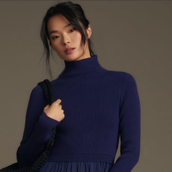 Anthropologie The Thea Twofer Sweater Dress. - Picture 6 of 13